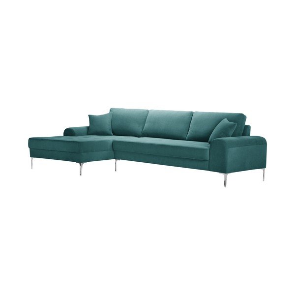 Turkio spalvos kampinė sofa Prêt à Meubler Classics Dilinger, kairysis kampas-image-2