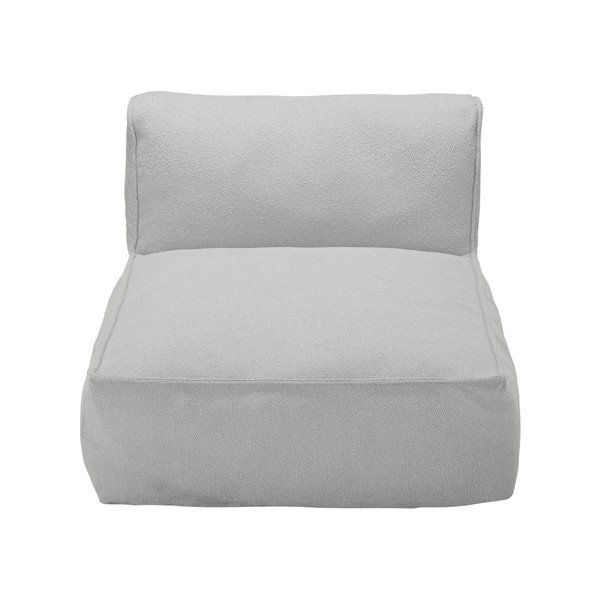 Šviesiai pilkos spalvos modulinė sodo taburetė iš boucle (modulinė) Grow – Blomus