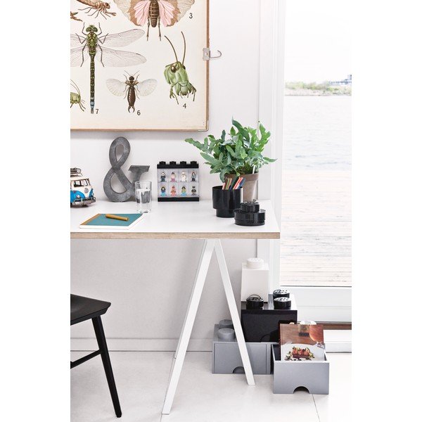 Pilka kvadratinė daiktadėžė LEGO®-image-1