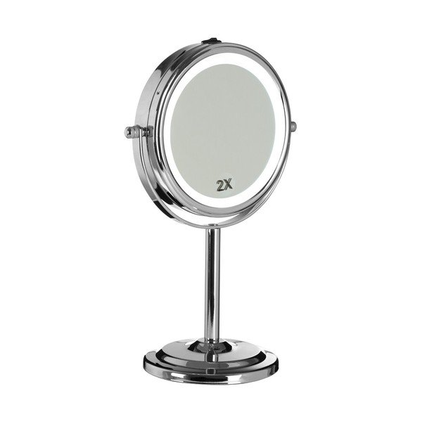 Kosmetinis veidrodis (didinimas 2x) su apšvietimu/didinantis ø 15 cm Cassini – Premier Housewares-image-2