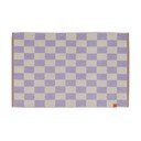 Iš organiškos medvilnės vonios kilimėlis šviesiai geltonos spalvos/violetinės spalvos 50x80 cm Retro – Mette Ditmer Denmark