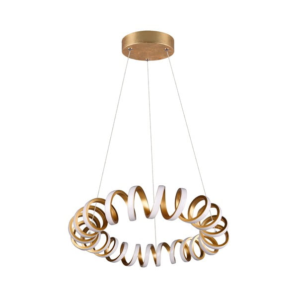 Kabantis šviestuvas auksinės spalvos LED ø 55 cm Curl – Trio