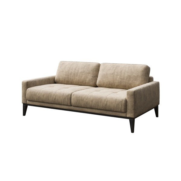 Smėlio spalvos dirbtinės odos sofa MESONICA Musso Tufted, 173 cm-image-2