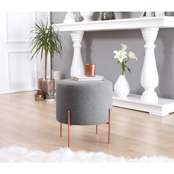 Pufas pilkos spalvos Copper – Artie-image-3
