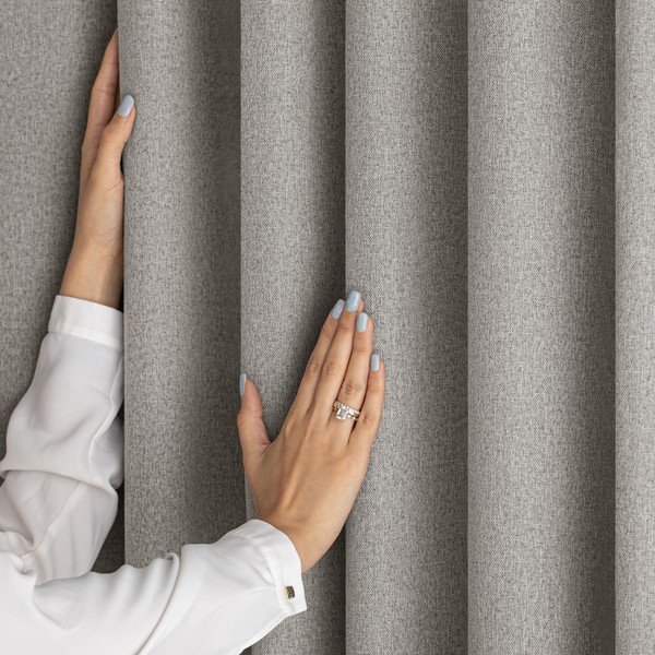 Taupe spalvos visiškai užtemdo užuolaida 140x250 cm Corita – Restilo-image-3