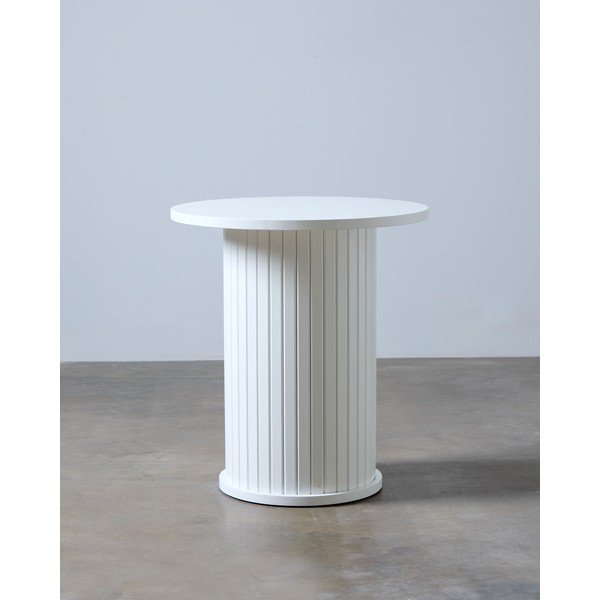 Apvalios formos šoninis stalas Nola – Unique Furniture-image-1