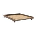 Rudos spalvos iš pušies masyvo dvigulė lova su lovos grotelėmis 160x200 cm Social – Karup Design