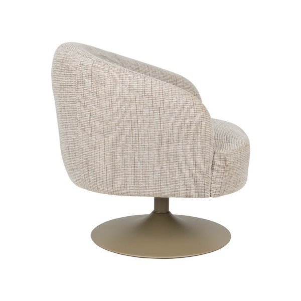 Smėlio spalvos pasukamas krėslas Renate – White Label-image-3