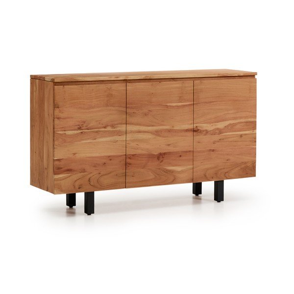 Natūralios spalvos iš akacijos masyvo šoninė spintelė 150x88x40 cm Uxue – Kave Home-image-2