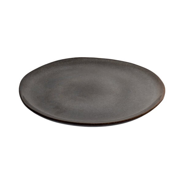 Iš akmens masės lėkštės pilkos spalvos 4 vnt. ø 21 cm Selma – House Nordic
