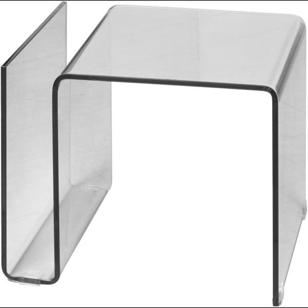 "Evergreen House" kintamo stiklo kavos staliukas su žurnalų stovu-image-1