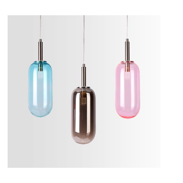 Antracito spalvos kabantis šviestuvas LED ø 13 cm su stiklo gaubtu Fiuggi – Candellux Lighting-image-2