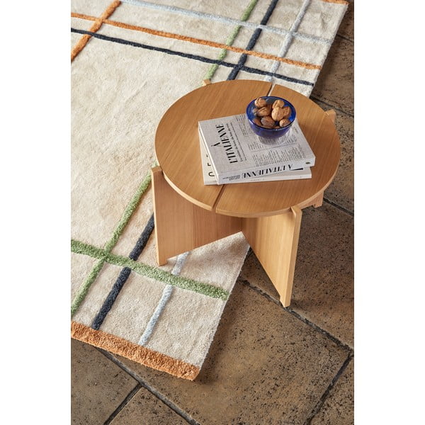 Apvalios formos šoninis stalas iš ąžuolo ø 55 cm Dash – Hübsch-image-1