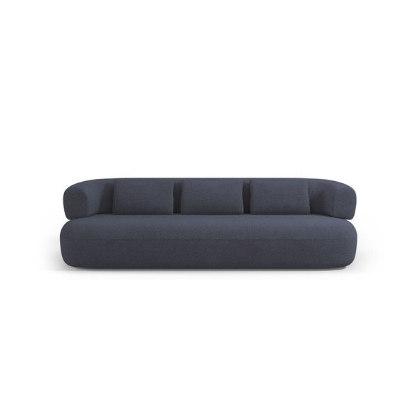 Tamsiai mėlynos spalvos sofa iš boucle 200 cm Jenny – Micadoni -image-3