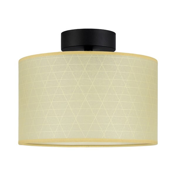Smėlio spalvos lubinis šviestuvas su trikampio raštu Sotto Luce Taiko, ⌀ 25 cm