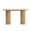 Natūralios spalvos konsolinis staliukas 40x130 cm Nola – Unique Furniture