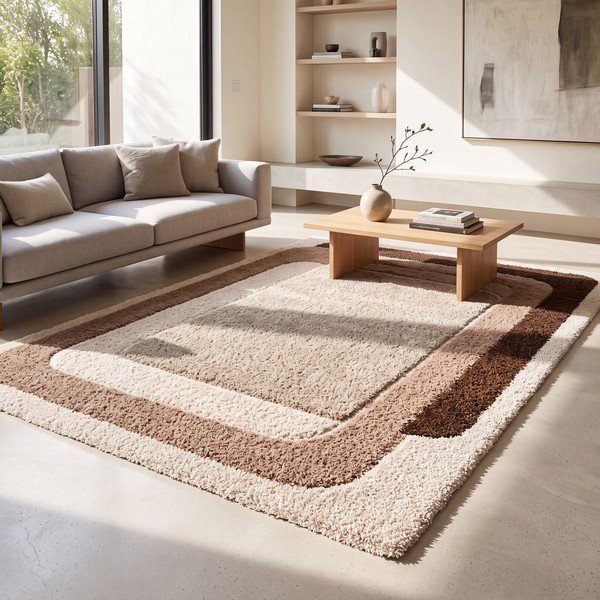 Rožinės spalvos/smėlio spalvos kilimas 120x170 cm Ember – Universal-image-1