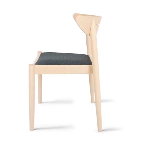 Juoda/natūrali bukmedžio medienos valgomojo kėdė Jakob - Hammel Furniture-image-3