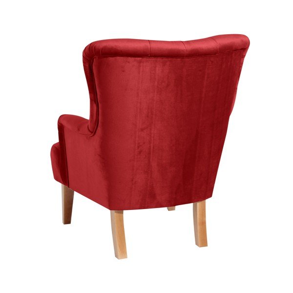 Plytų raudonos spalvos "Max Winzer Brandon Suede" fotelis-image-4
