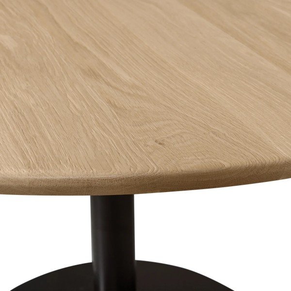 Apvalios formos valgomojo stalas su ąžuolo masyvo stalviršiu ø 120 cm Tablo – WOOOD-image-2
