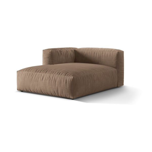 Šviesiai rudos spalvos iš velveto modulinė sofos dalis (su kairiuoju kampu) Martina – Micadoni -image-2