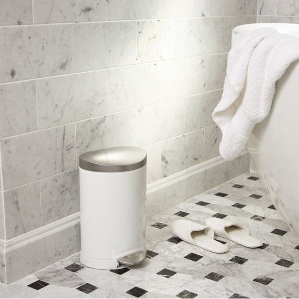 Vonios krepšys simplehuman 10 l, baltas-image-1