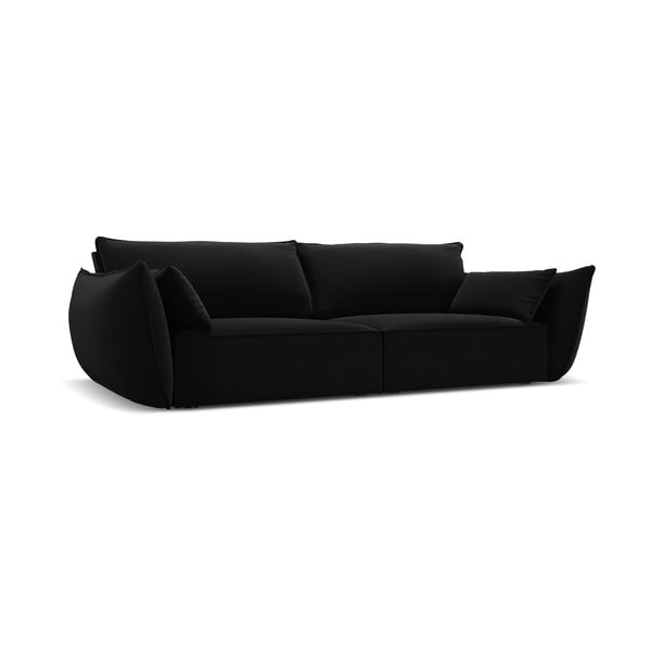 Juodos spalvos iš velveto sofa 208 cm Vanda – Mazzini Sofas-image-2