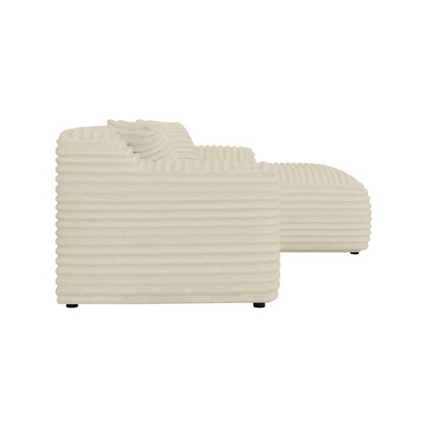 Smėlio spalvos iš kordinio velveto kampinė sofa (su dešiniuoju kampu/su gultu) Martin – Ropez-image-3