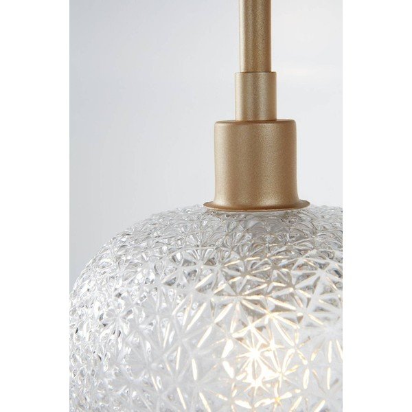 Auksinės spalvos iš stiklo kabantis šviestuvas ø 15 cm Frost – Jotex-image-3