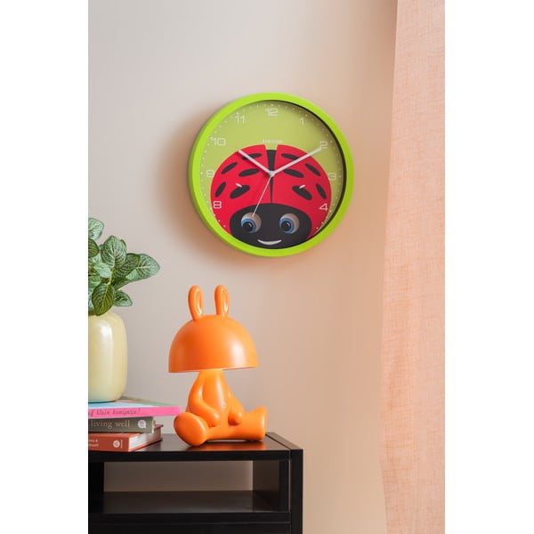 Vaikiškas laikrodis ø 31 cm Peekaboo Ladybug – Karlsson-image-1