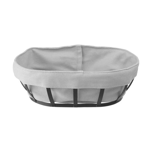 Juodai pilkas konditerijos krepšelis su tekstiliniu pamušalu Hendi, 16 x 25 cm-image-1