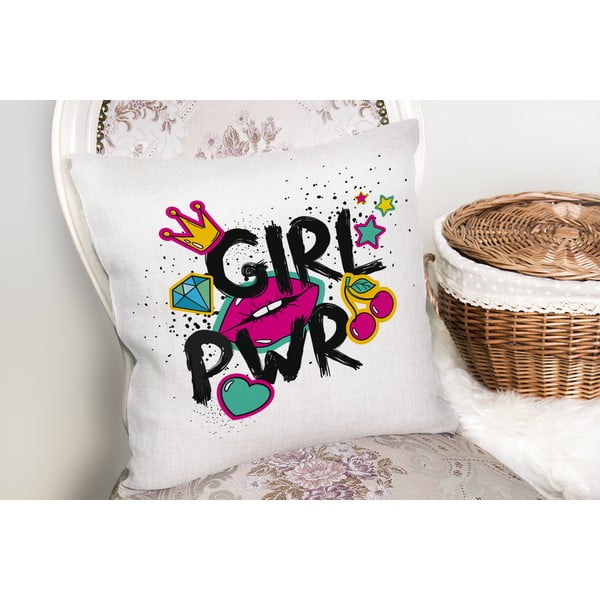 Vaikiškas pagalvės užvalkalas 43x43 cm Girl Power – Mila Home-image-1