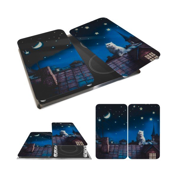 2 viryklės dangčiai iš grūdinto stiklo 30x52 cm - Maximex-image-3