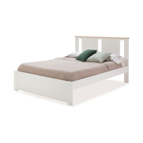 Balta dvigulė lova Marceric Enara, 140 x 190 cm-image-3