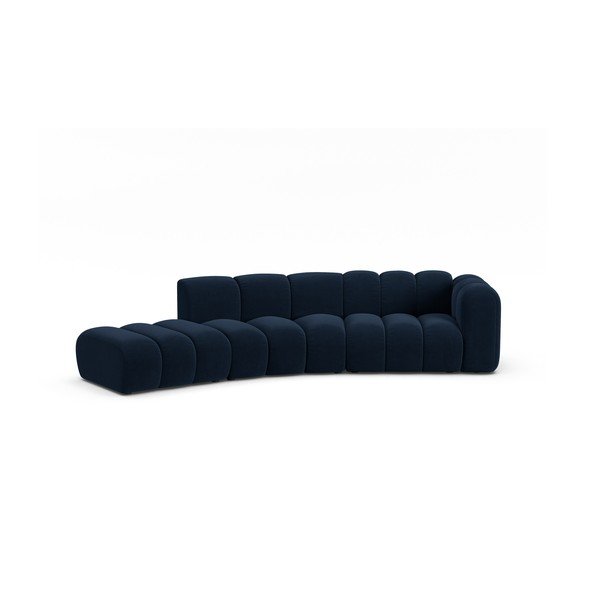 Kampinė sofa tamsiai mėlynos spalvos (su dešiniuoju kampu) Lupine – Micadoni Home