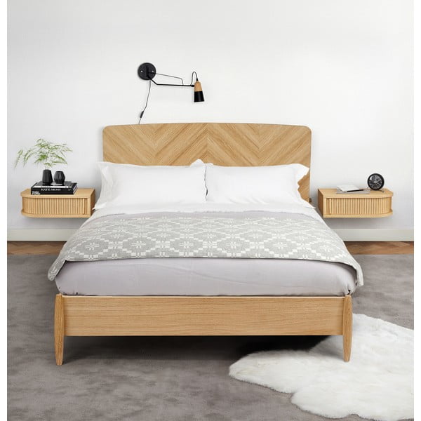 Naktinis staliukas natūralios spalvos iš ąžuolo Farsta – Woodman-image-1