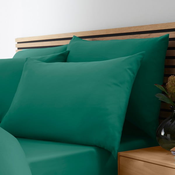 Žalsvai mėlynos spalvos dvigulė/itin ilga patalynė 260x220 cm So Soft Non-Iron – Catherine Lansfield-image-3