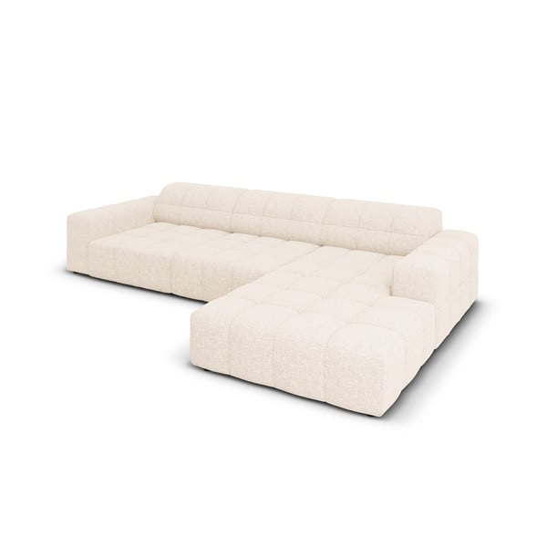 Kampinė sofa kreminės spalvos (su dešiniuoju kampu) Chicago – Cosmopolitan Design-image-4