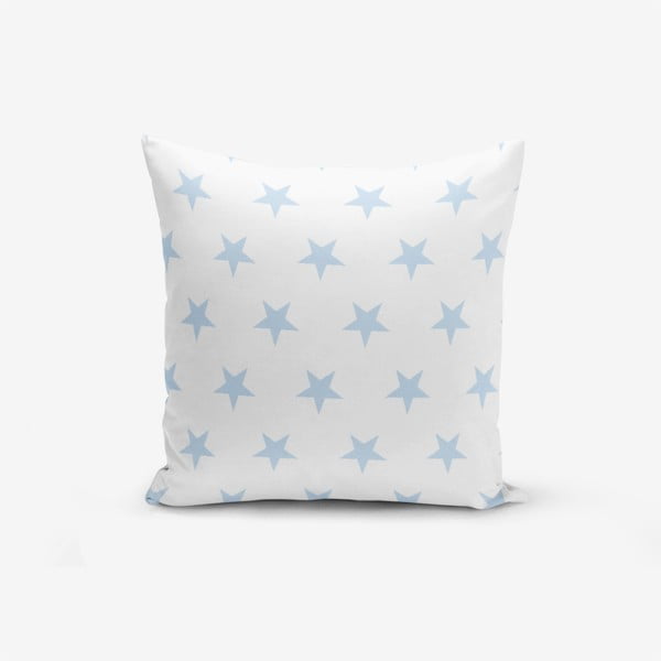 Minimalistiniai pagalvių užvalkalai Light Blue Star, 45 x 45 cm