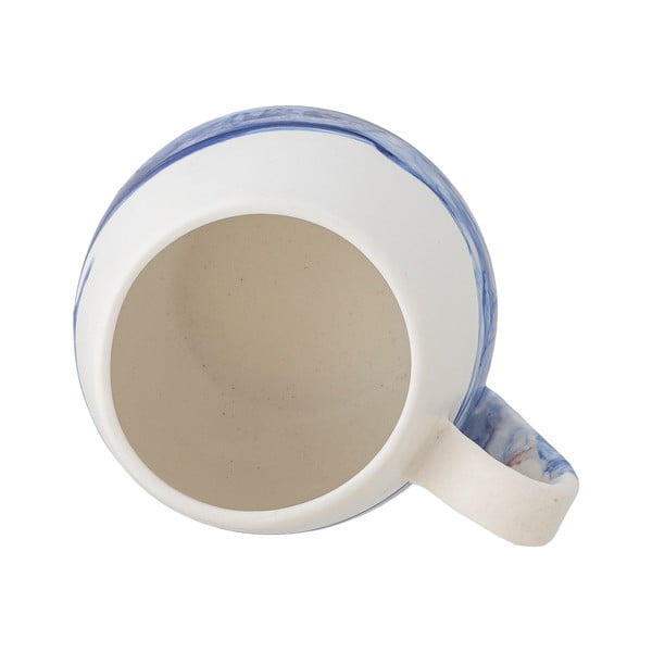 Baltos spalvos/mėlynos spalvos iš akmens masės puodeliai 4 vnt. 250 ml Lyre – Bloomingville-image-3