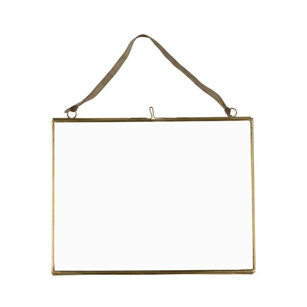 Iš metalo pakabinamas rėmas auksinės spalvos 20x15 cm – Rex London