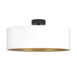 Baltas lubinis šviestuvas su aukso spalvos detalėmis Bulb Attack Tres XL, ⌀ 45 cm