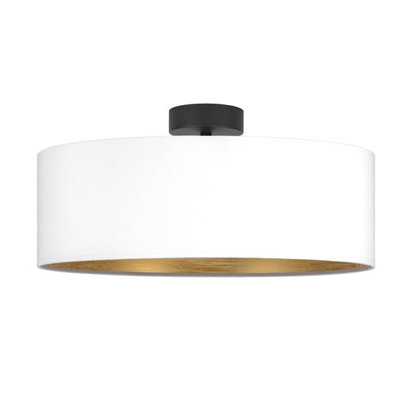 Baltas lubinis šviestuvas su aukso spalvos detalėmis Sotto Luce Tres XL, ⌀ 45 cm
