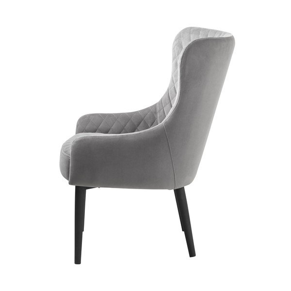 Iš velveto krėslas šviesiai pilkos spalvos Ottowa – Unique Furniture-image-3