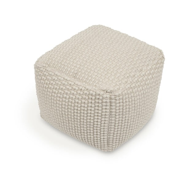 Kreminės spalvos pufas Mascarell – Kave Home-image-1