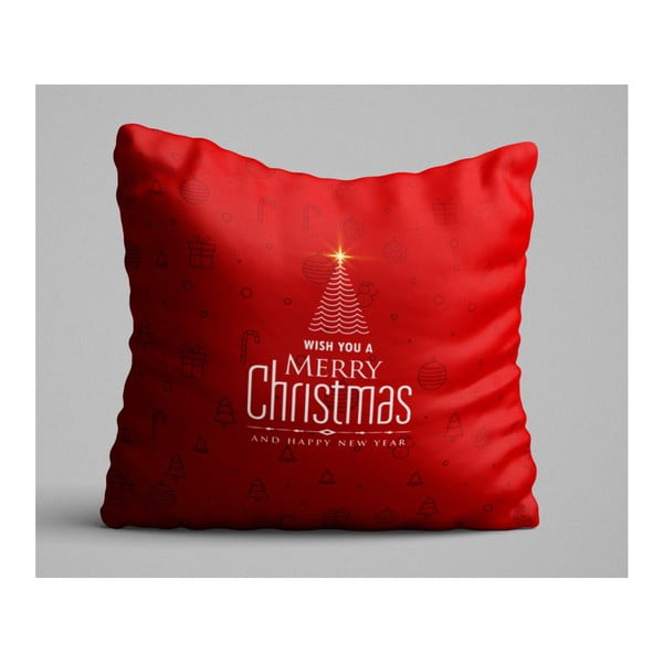 Kalėdų eglutės pagalvė, 45 x 45 cm