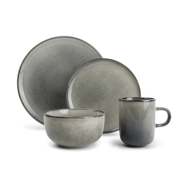 Iš molio indų rinkiniai 16 vnt. 4 žmonėms Meridian – Salt&Pepper