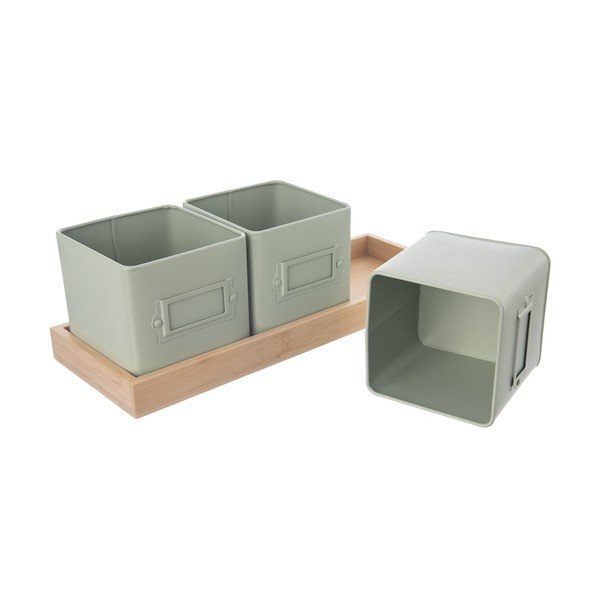 Iš metalo vazonai 3 vnt. žolelėms Greenish – Orion-image-2