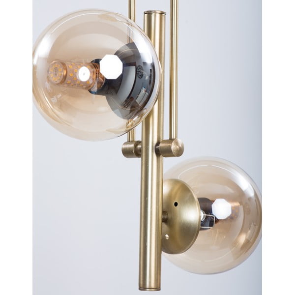 Lubinis šviestuvas auksinės spalvos ø 15 cm su stiklo gaubtu Libra – Squid Lighting-image-3