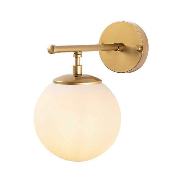 Baltos spalvos/žalvario spalvos sieninė lempa Roe – Opviq lights-image-2